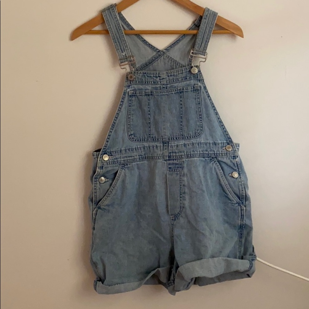 Vintage cut off overalls